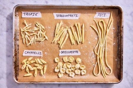 guide   ribbon cut pasta shapes king arthur baking