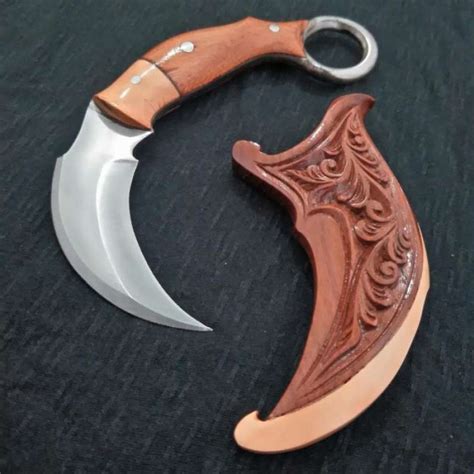 Promo Kerambit Kayu Ukir, Karambit Tradisional, Kerambit Lokal, Pisau ...
