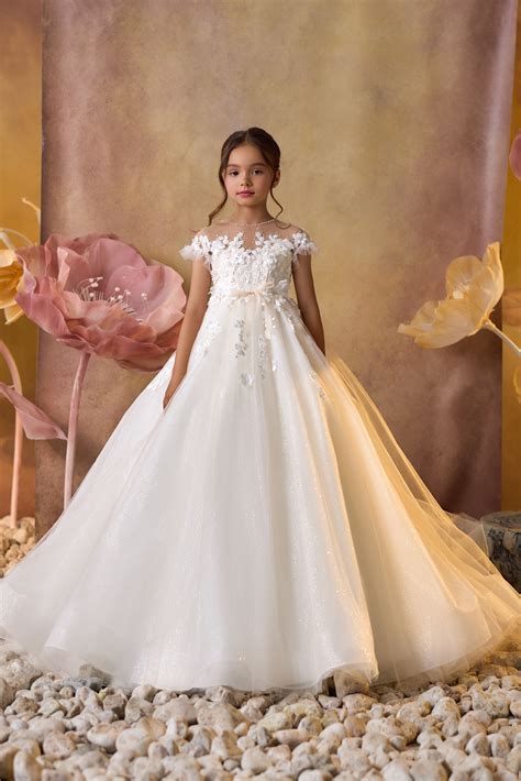 Ethereal Ivory Flower Girl Dress | Pentelei Couture | Communion & Page