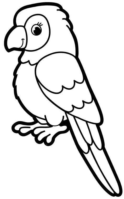 Desenho De Um Papagaio - Desenhos de Papagaio para colorir - Pop Lembrancinhas