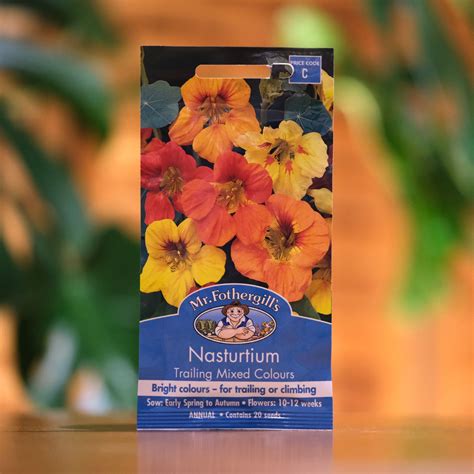 Nasturtium 'Trailing Mixed Colours' Seeds – Northcote Nursery