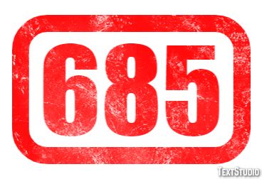 685 Text Effect and Logo Design Number