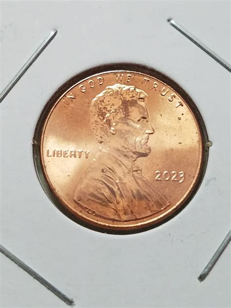 2023 P Lincoln Shield Cent Penny SPIKED HEAD Die Break Error - For Sale