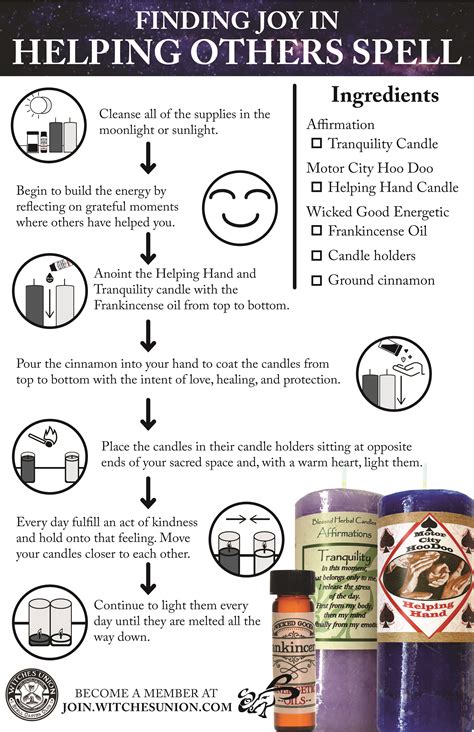 Finding Joy in Helping Others Spell | Finding joy, Spelling, Witch