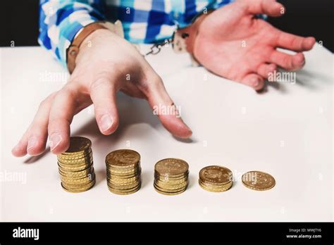 prison  punishment  financial fraud concept theft  money