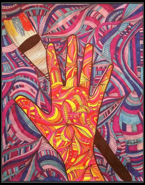 Deaf Art Print Hand of Deaf Artist - Etsy