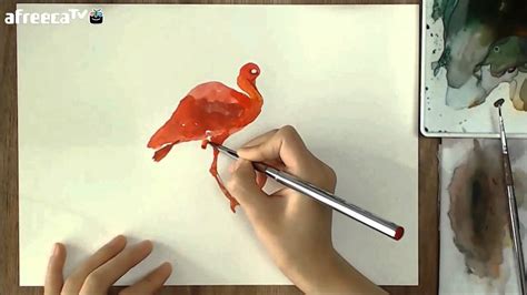 red crested ibis burinake drawing  youtube