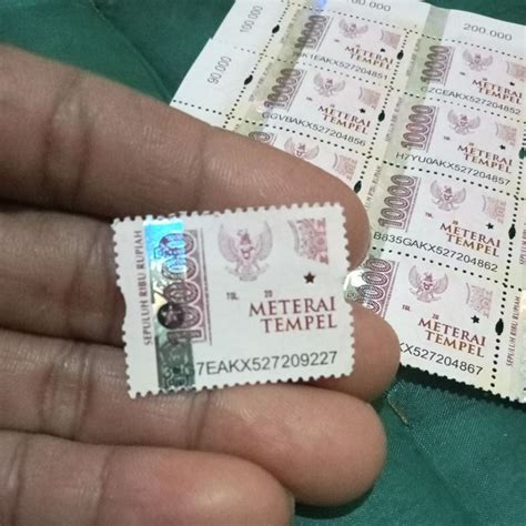 jual  materai terlengkap harga terbaru juli  shopee indonesia