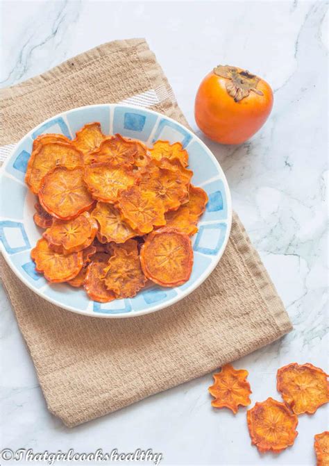 Persimmon Chips - That Girl Cooks Healthy