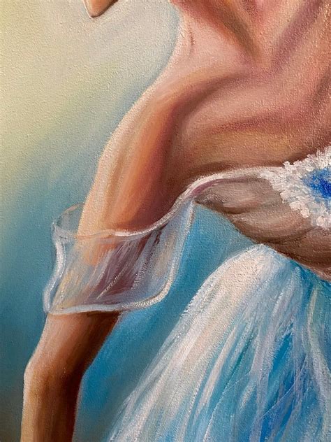 Dancing Ballerina Oil Painting Original White Ballerina Wall - Etsy ...