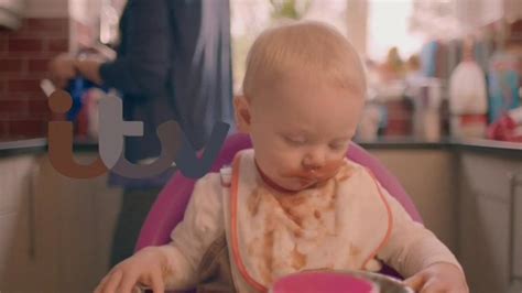 itv ident baby eat tvark