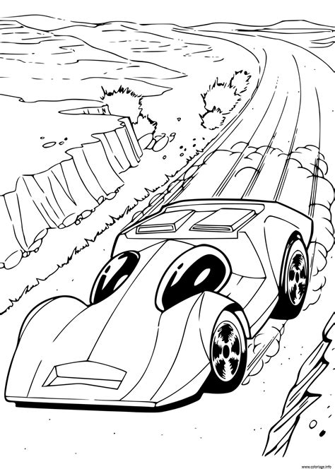 Coloriage Hot Wheels Automobile voitures - JeColorie.com