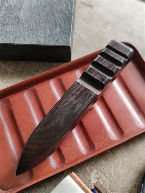 Ebony Flat Burnishing Stick – Crimson Hides