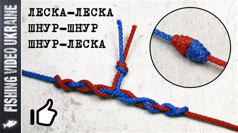 САМЫЙ ПРОСТОЙ УЗЕЛ ДЛЯ НАДЕЖНОГО СОЕДИНЕНИЯ ЛЕСОК И ШНУРОВ ...