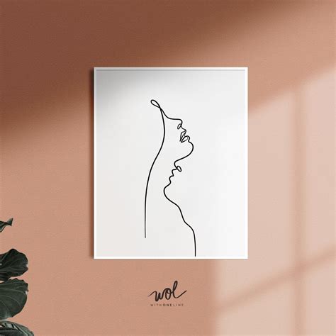 Printable Line Art Erotic Art One Line Drawing Abstract | Etsy