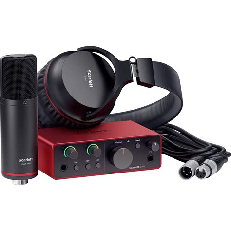 Focusrite Scarlett Solo Studio USB-C Audio Interface with Microphone