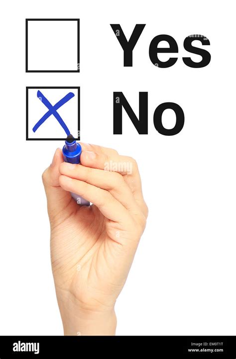 The Answer is No Stock Photo - Alamy