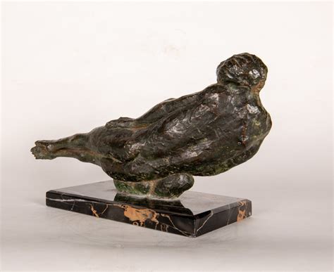 Reclining bronze male nude on marble base | Inventory | WOLFS Fine ...