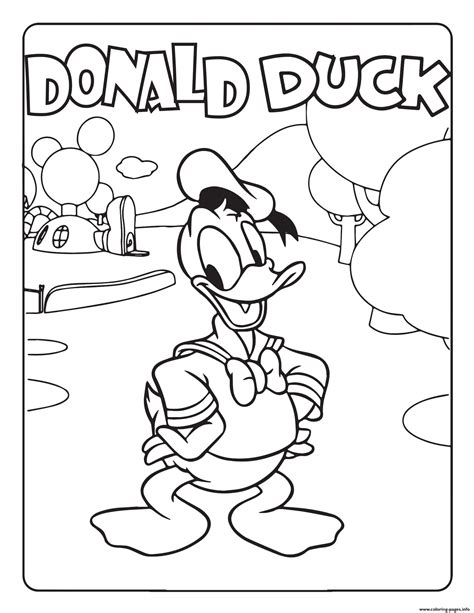 Donald Duck Disney Coloring page Printable