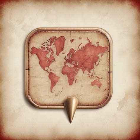 map   world   point  point premium ai generated image