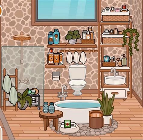Toca boca bathroom ideas | Школьные художественные проекты, Милые идеи ...