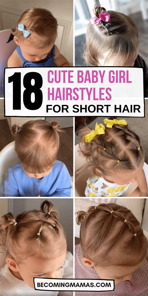 18 Baby Hairstyles For Girls With Short Hair