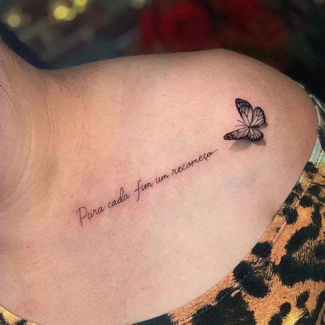 Escrita Delicadas Tatuagem No Ombro Feminina - Tatuagem No Ombro Feminina Delicada