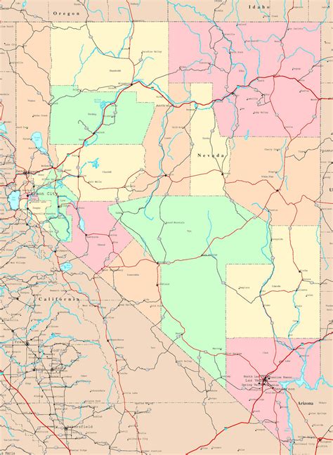 nevada map explore  beauty  adventure  nevada