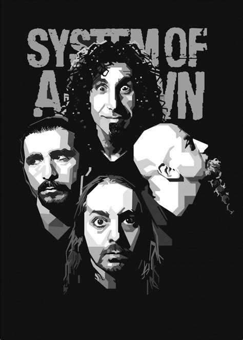 'System of a Down' Poster, picture, metal print, paint by Gilar ...