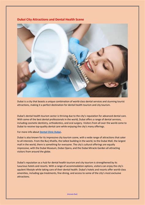 Dubai City Attractions and Dental Health Scene by Yabaaa Library - Issuu