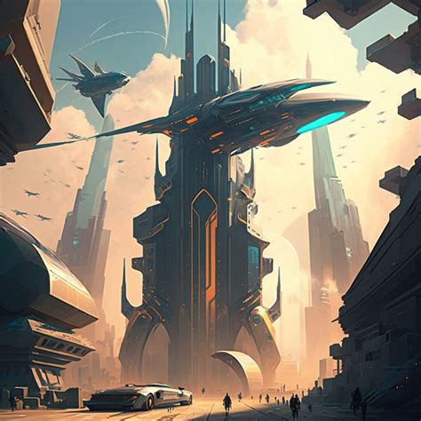 ArtStation - City of the Future: A Digital Painting of a Vibrant, High ...