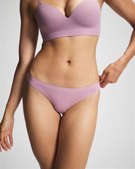 seamless rib thong panty soma