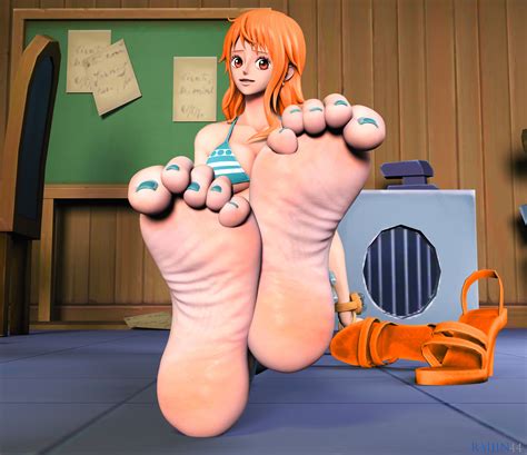 Nami's Bare Feet by Raijin44 on DeviantArt