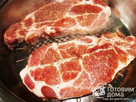 Стейк свиной на косточке фото к рецепту 2 | Стейк, Идеи для блюд, Еда
