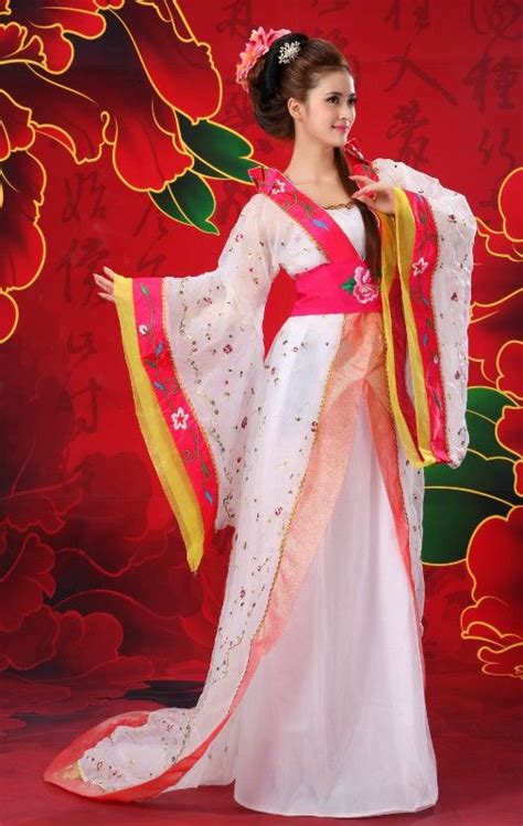 Ancient Chinese Traditional National Costume Stage Costume Hanfu Women ...