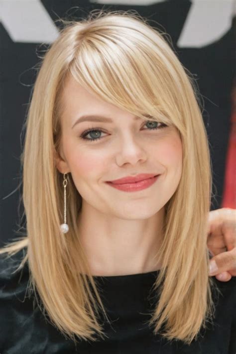 30 Stunning Lob Haircut with Bangs Styles to Try - Bangz Hair Design