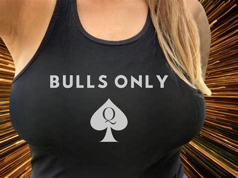 Bulls Only Queen of Spades Woman's Tank Top, QOS Clothing - Etsy