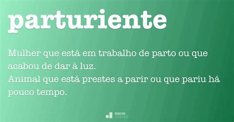 Parturiente O Que É