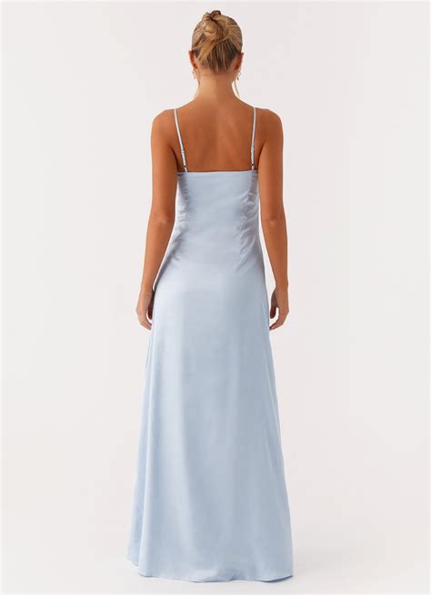 Aster Bloom Maxi Dress - Blue – Peppermayo