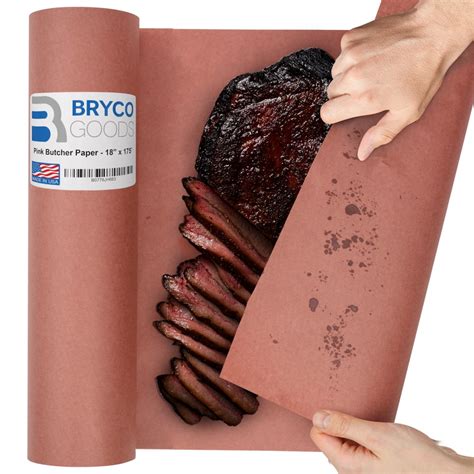 Bryco Goods Pink Butcher Paper Roll - 18 Inch x 175 Feet (2100 Inch ...