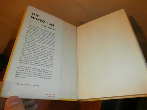 naked sun  isaac asimov double day science fiction hardcover