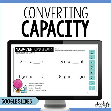 converting customary capacity google