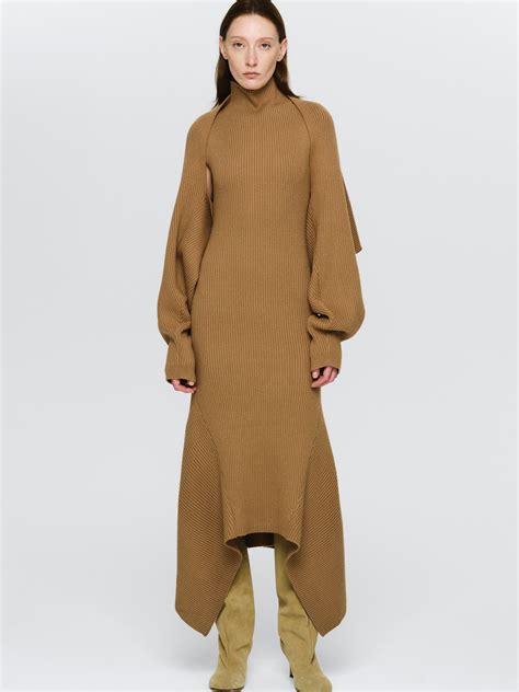 Shrug Knit Dress, Brown – SourceUnknown