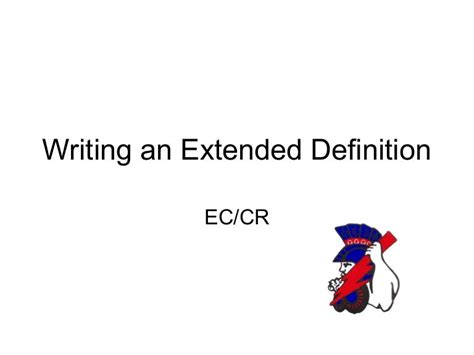 writing  extended definition