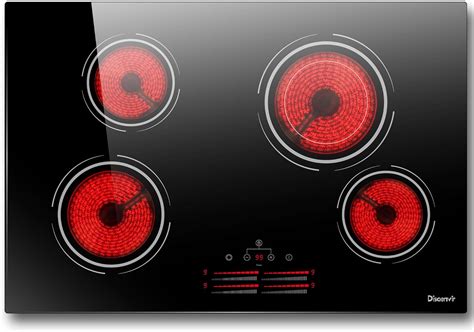 Amazon.com: Disaenvir 4 Burner Electric Cooktop 30 Inch - Built-in ...