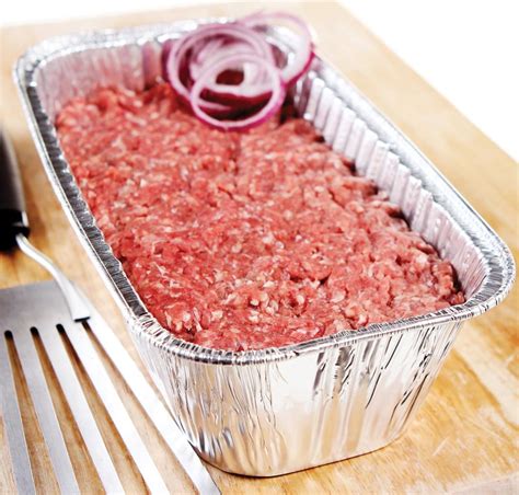 beef meatloaf uncooked prepared food