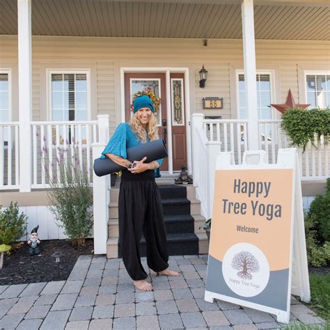Happy Tree Yoga - The leg behind the head pose is a difficult one to