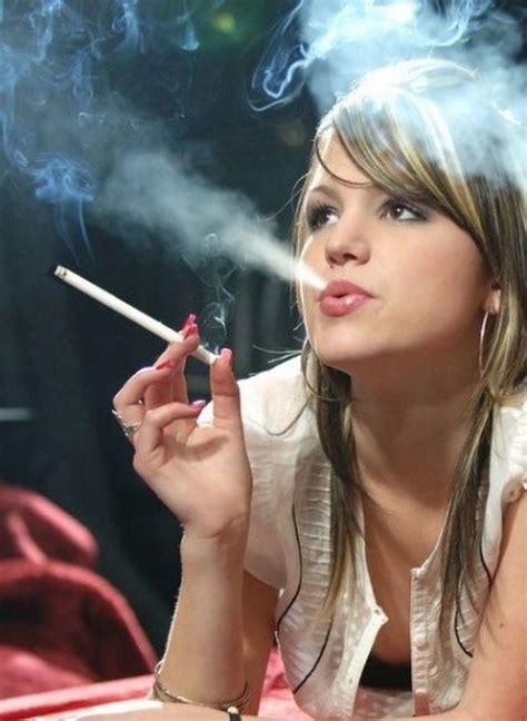 adorable girl smoking  cigarettes cevfq