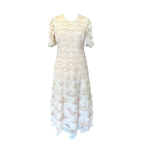 Needle and Thread Nude Sequin and Ruffle Dress – Deja Vu Belfast