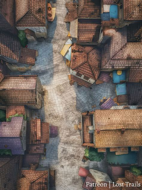 City Streets [Free] | Lost Trails | Mapa mundo de fantasia, Rpg map